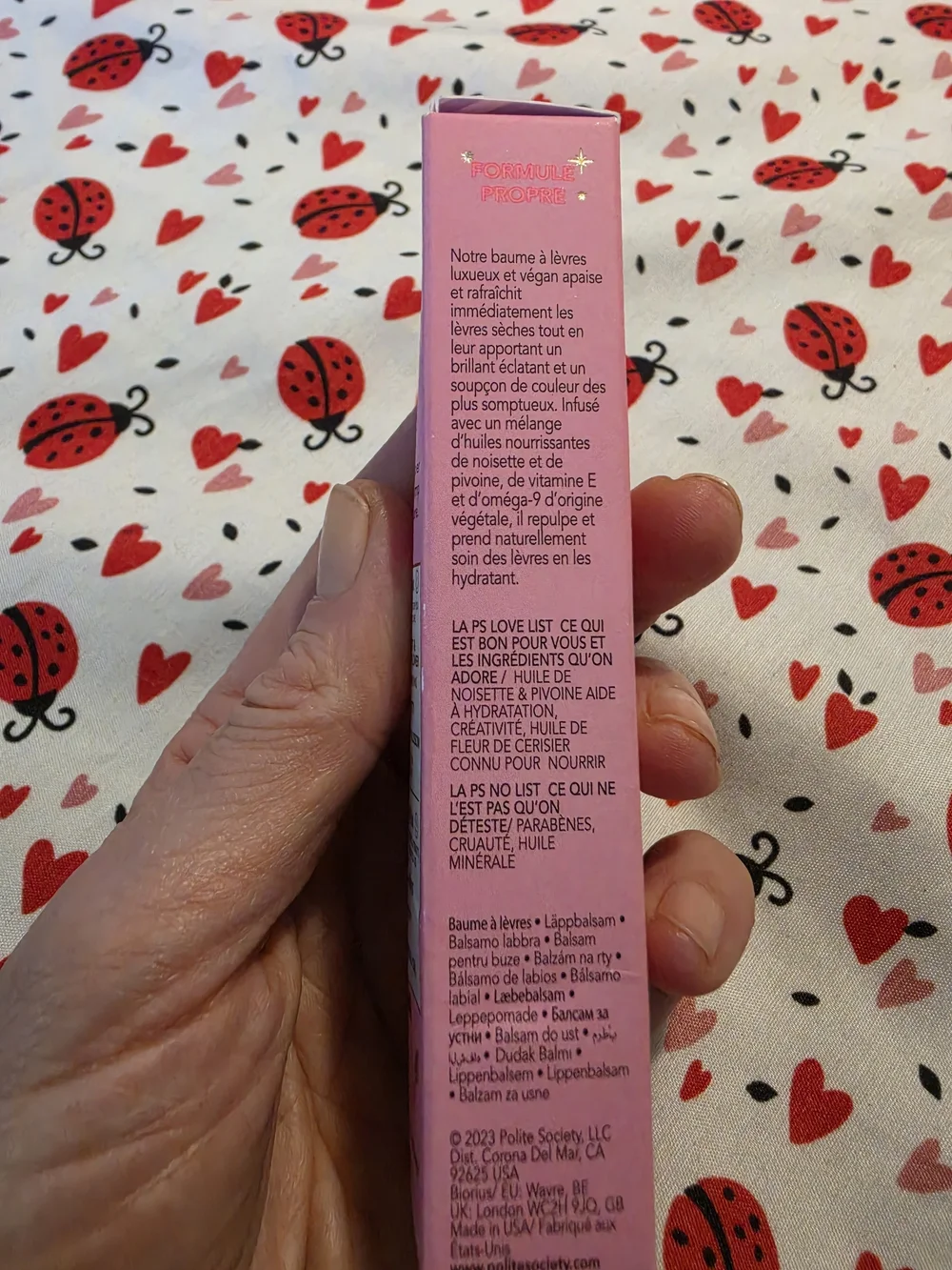 Polite Society Polite Pout Glossy Lip Balm Pink Grapefruit